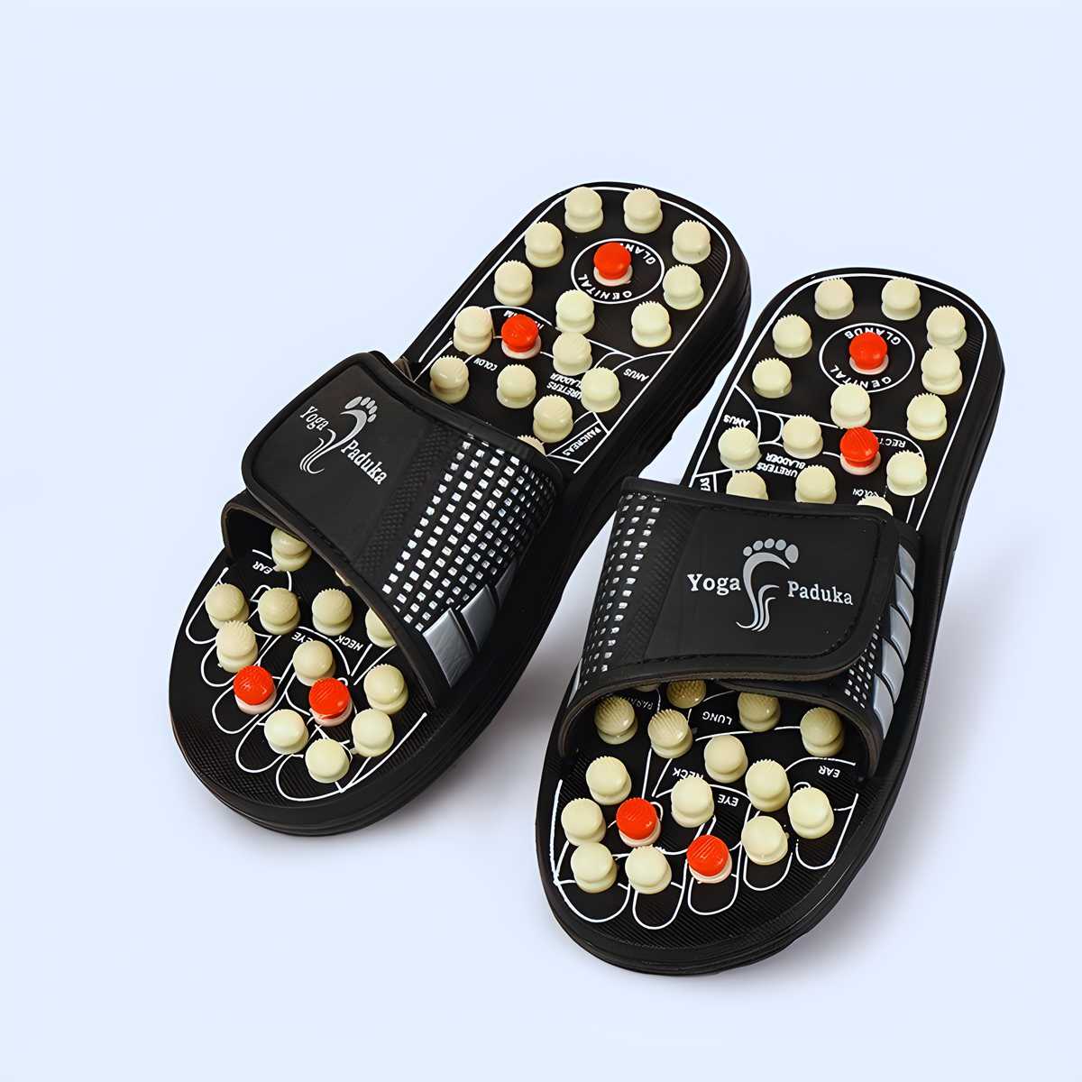 Acupressure Paduka Slippers for Enhanced Blood Flow & Pain Relief