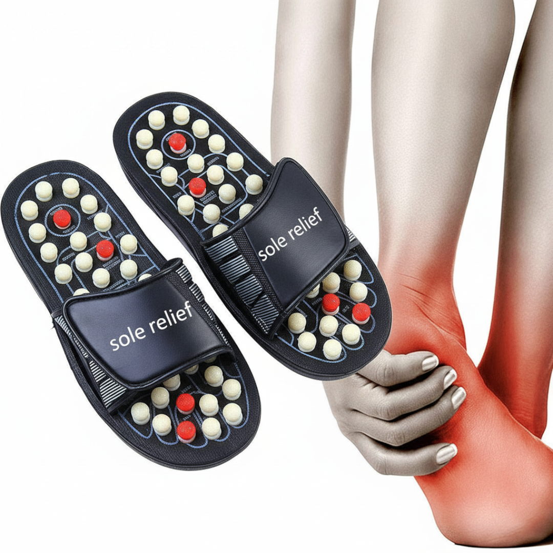 Acupressure Paduka Slippers for Enhanced Blood Flow & Pain Relief
